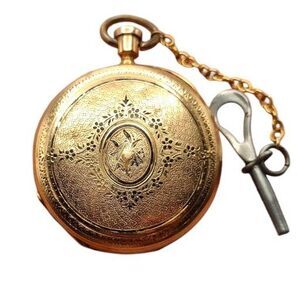 Antique 14k Solid Gold S. C. Salzman Pocket Watch Locle Swiss 44.8g Full Jewels